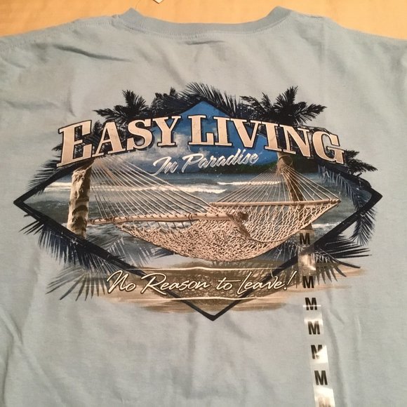 New Port Blue Men's T-Shirt Blue NWT Size Med - Picture 5 of 5